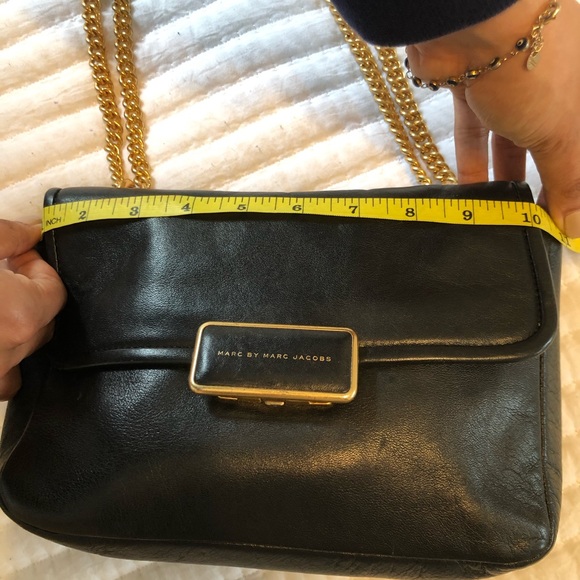 Marc Jacob Black Leather Shoulder/Cross body Bag - Picture 6 of 15